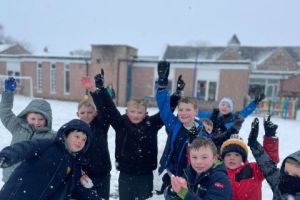 Snow at Warwick Bridge School - Jan 2024